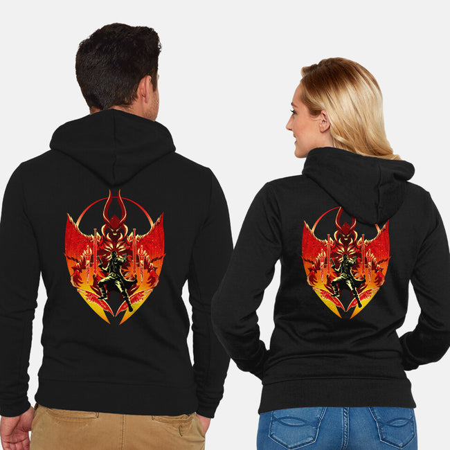Dante Shadow Of Sparda-Unisex-Zip-Up-Sweatshirt-hypertwenty
