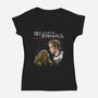 My Space Bromance-Womens-V-Neck-Tee-zascanauta