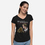 My Space Bromance-Womens-V-Neck-Tee-zascanauta