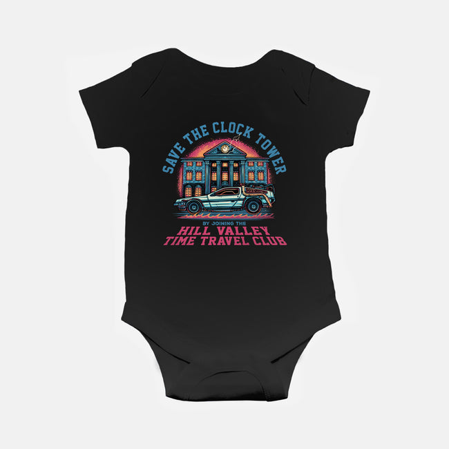 Save The Clock Tower-Baby-Basic-Onesie-glitchygorilla