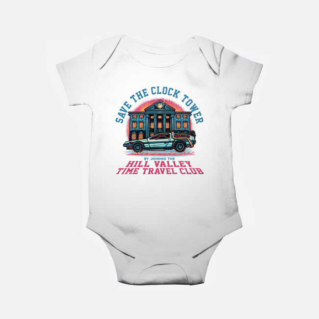 Save The Clock Tower-Baby-Basic-Onesie-glitchygorilla