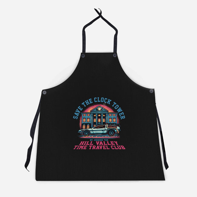 Save The Clock Tower-Unisex-Kitchen-Apron-glitchygorilla