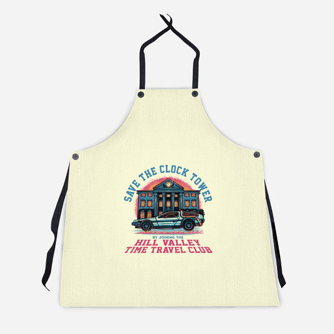 Save The Clock Tower-Unisex-Kitchen-Apron-glitchygorilla