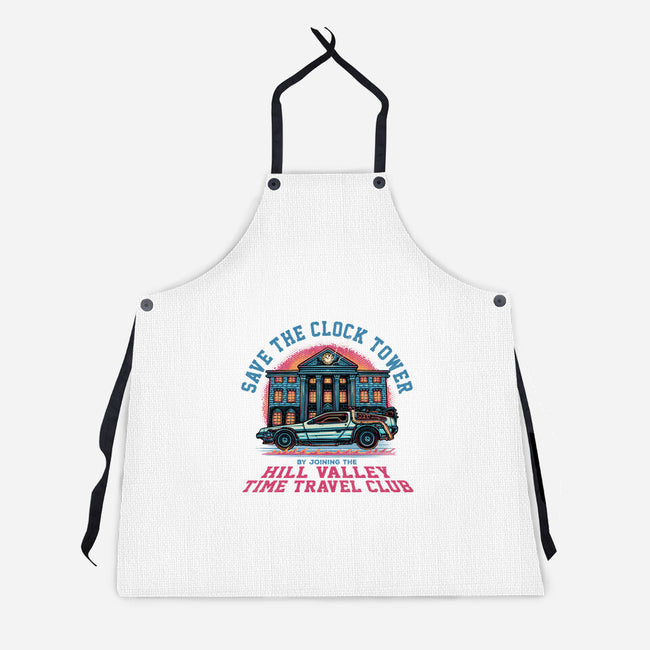 Save The Clock Tower-Unisex-Kitchen-Apron-glitchygorilla