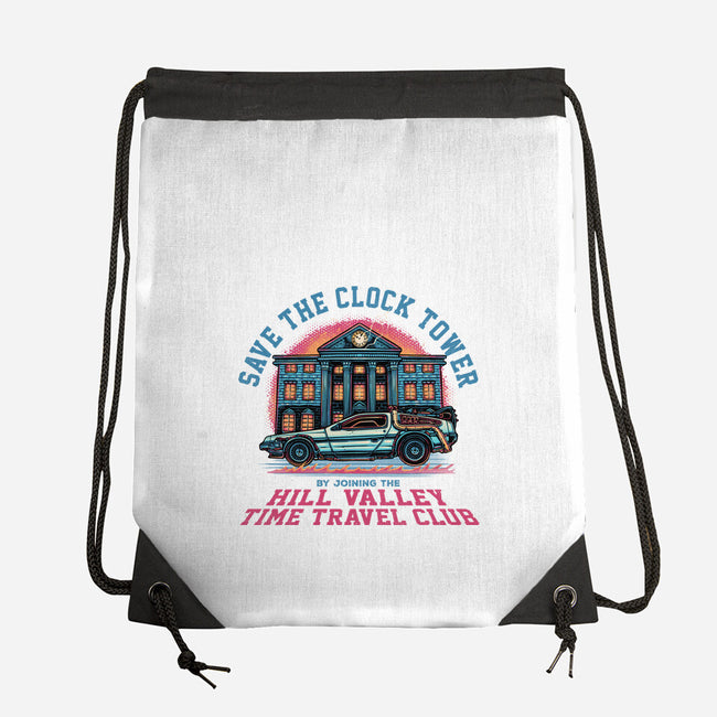 Save The Clock Tower-None-Drawstring-Bag-glitchygorilla
