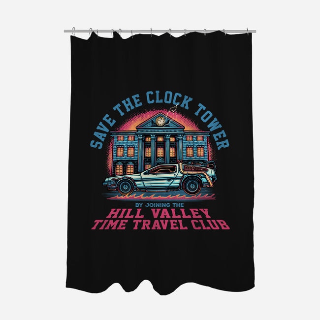 Save The Clock Tower-None-Polyester-Shower Curtain-glitchygorilla