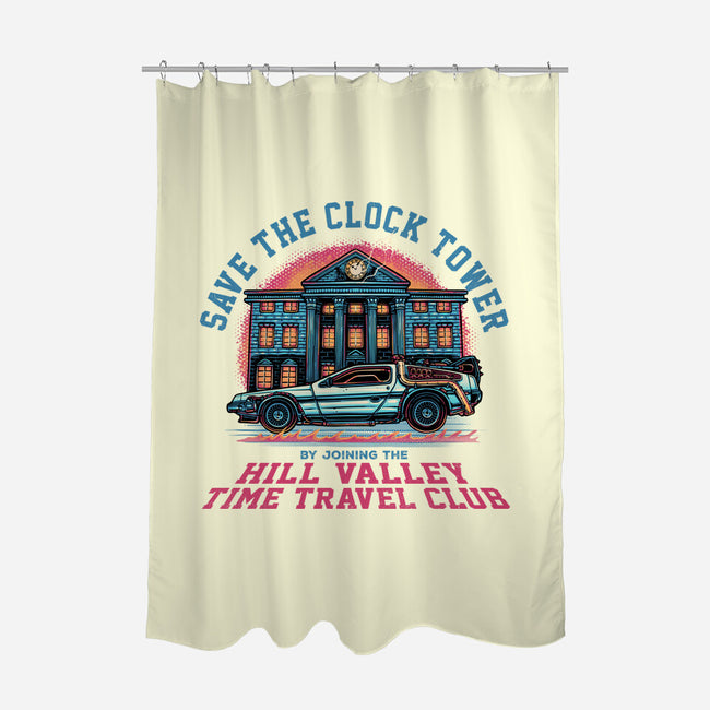 Save The Clock Tower-None-Polyester-Shower Curtain-glitchygorilla