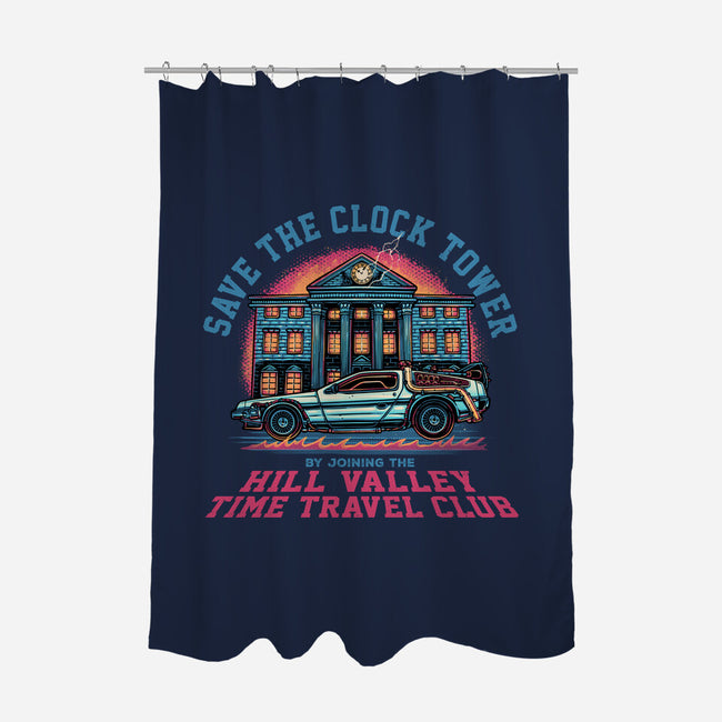 Save The Clock Tower-None-Polyester-Shower Curtain-glitchygorilla