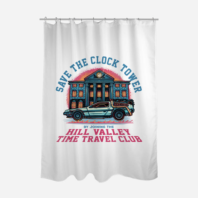 Save The Clock Tower-None-Polyester-Shower Curtain-glitchygorilla