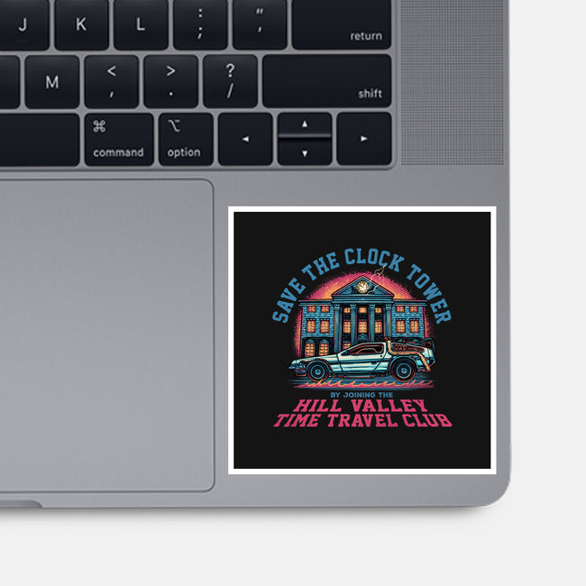 Save The Clock Tower-None-Glossy-Sticker-glitchygorilla