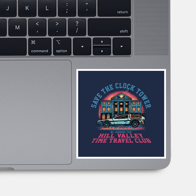 Save The Clock Tower-None-Glossy-Sticker-glitchygorilla
