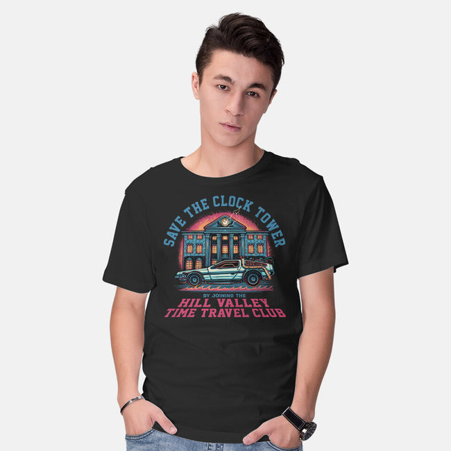 Save The Clock Tower-Mens-Basic-Tee-glitchygorilla