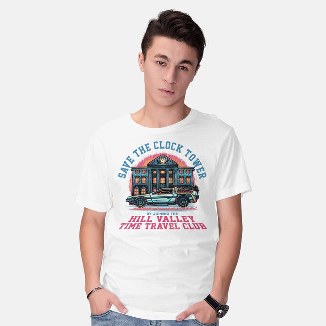 Save The Clock Tower-Mens-Basic-Tee-glitchygorilla