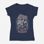 Fallen Angel Of Midgard-Womens-V-Neck-Tee-Estudio Horta