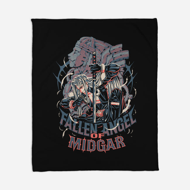 Fallen Angel Of Midgard-None-Fleece-Blanket-Estudio Horta