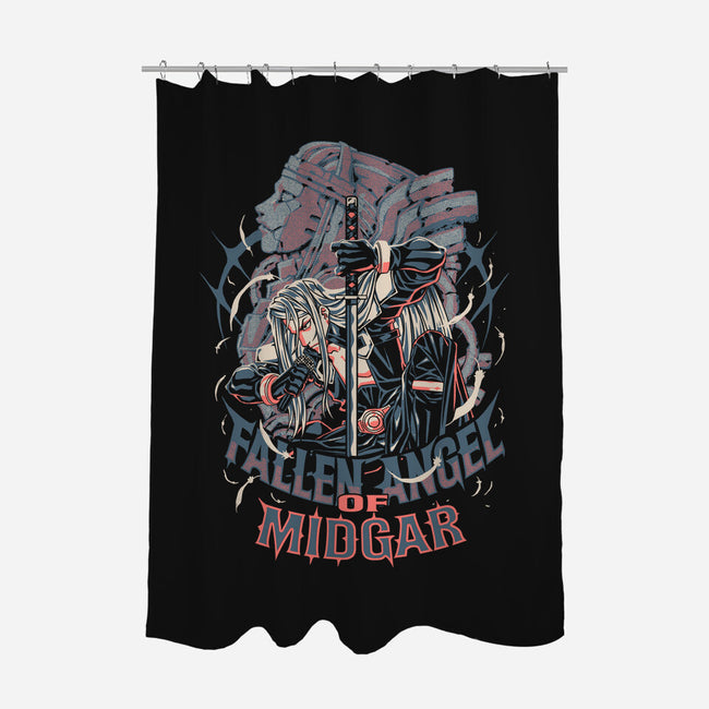 Fallen Angel Of Midgard-None-Polyester-Shower Curtain-Estudio Horta