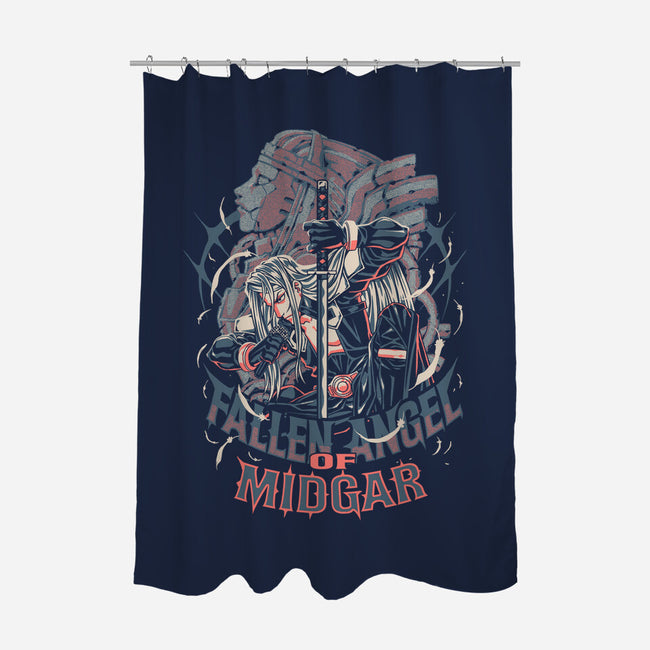 Fallen Angel Of Midgard-None-Polyester-Shower Curtain-Estudio Horta