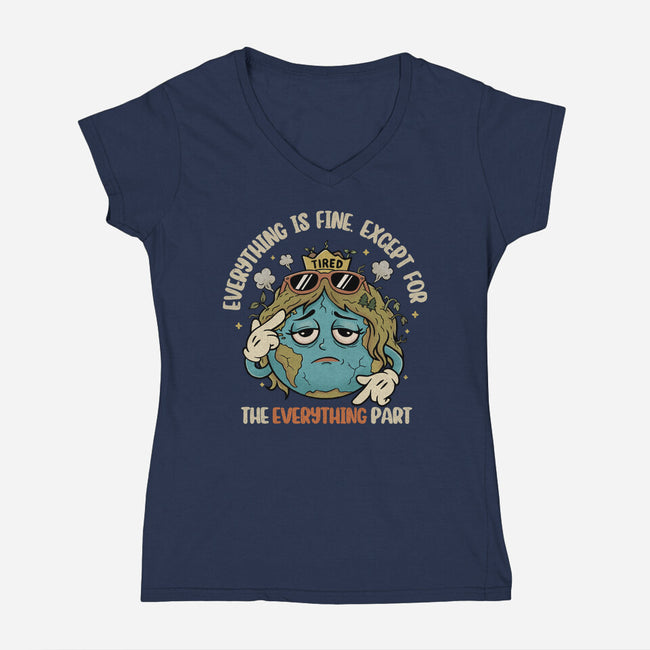 Except Everything-Womens-V-Neck-Tee-Trendlory