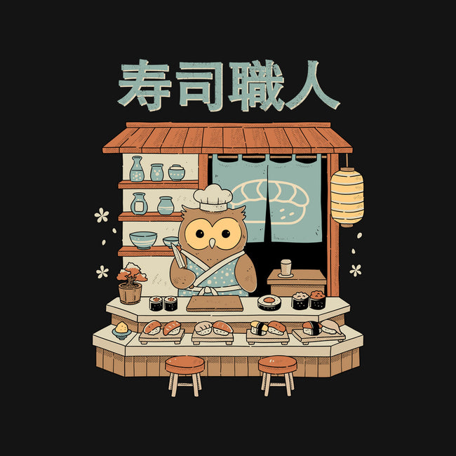 Owl Sushi Master-Unisex-Kitchen-Apron-GODZILLARGE