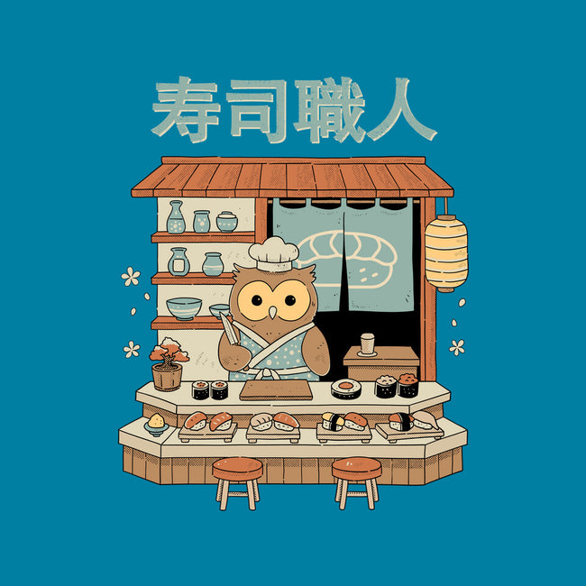 Owl Sushi Master-Unisex-Kitchen-Apron-GODZILLARGE