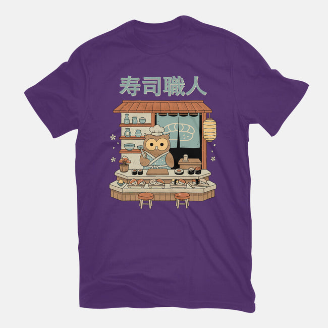 Owl Sushi Master-Youth-Basic-Tee-GODZILLARGE