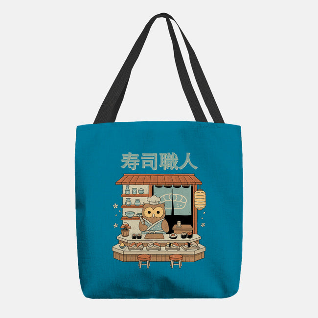 Owl Sushi Master-None-Basic Tote-Bag-GODZILLARGE