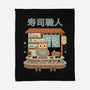 Owl Sushi Master-None-Fleece-Blanket-GODZILLARGE