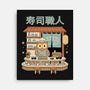 Owl Sushi Master-None-Stretched-Canvas-GODZILLARGE
