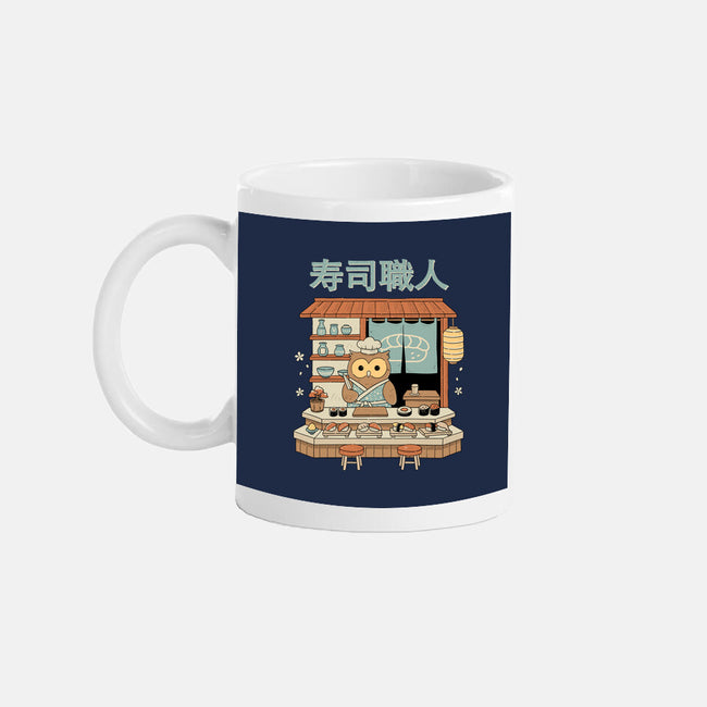 Owl Sushi Master-None-Mug-Drinkware-GODZILLARGE