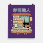 Owl Sushi Master-None-Matte-Poster-GODZILLARGE