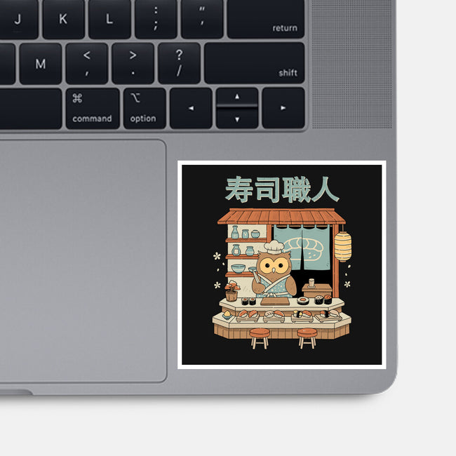 Owl Sushi Master-None-Glossy-Sticker-GODZILLARGE