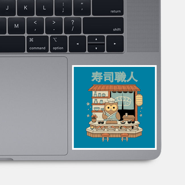 Owl Sushi Master-None-Glossy-Sticker-GODZILLARGE