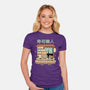 Owl Sushi Master-Womens-Fitted-Tee-GODZILLARGE