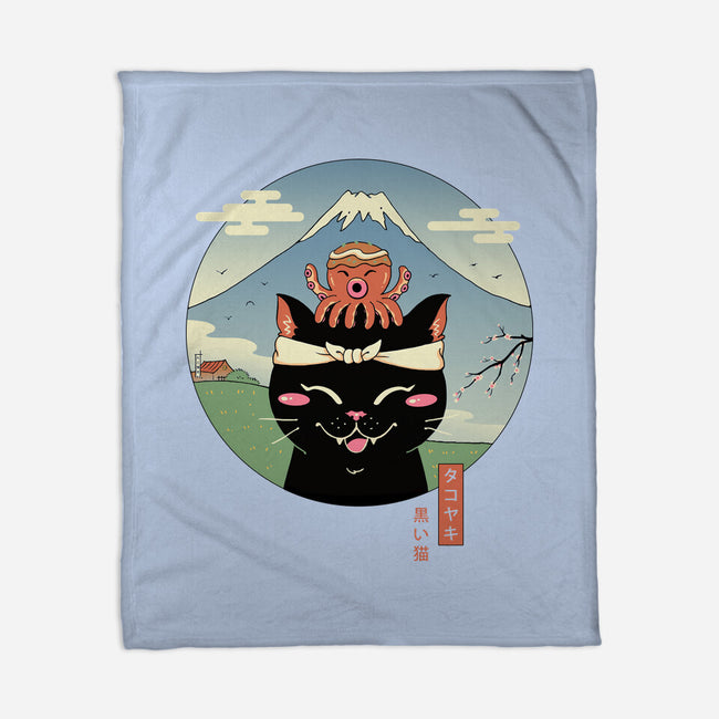 Neko Tako-None-Fleece-Blanket-vp021