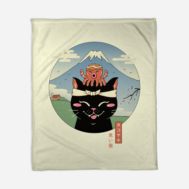 Neko Tako-None-Fleece-Blanket-vp021