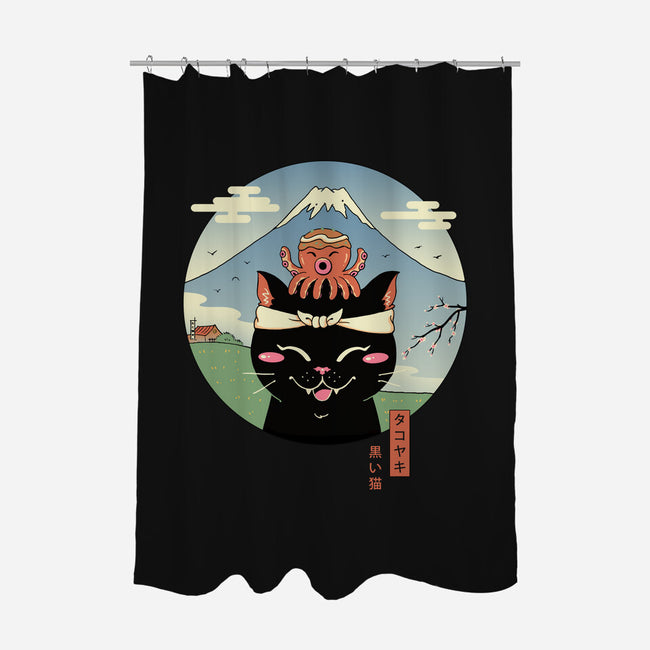 Neko Tako-None-Polyester-Shower Curtain-vp021