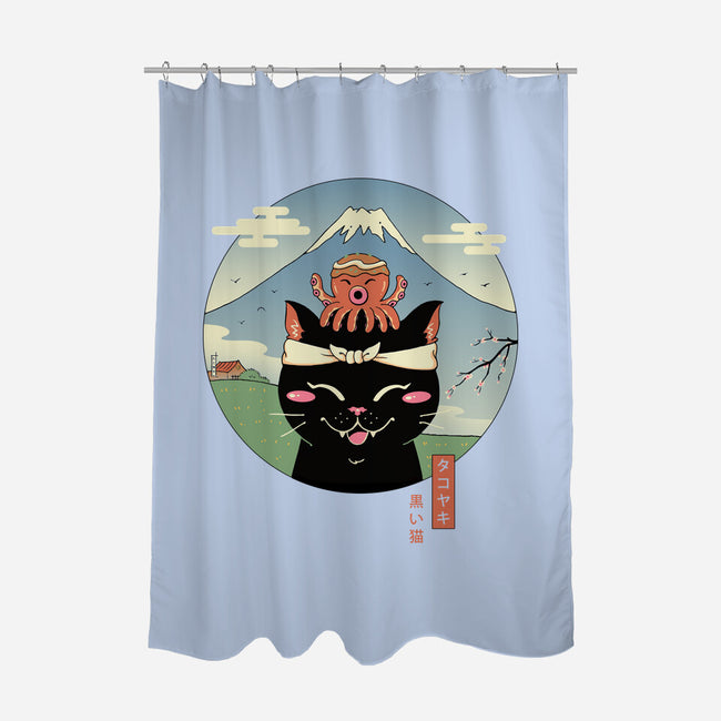 Neko Tako-None-Polyester-Shower Curtain-vp021
