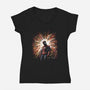 The Spider Rises-Womens-V-Neck-Tee-zascanauta