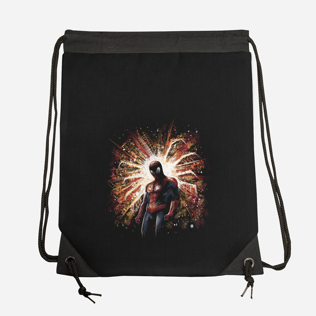 The Spider Rises-None-Drawstring-Bag-zascanauta