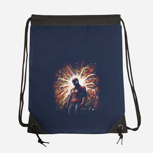 The Spider Rises-None-Drawstring-Bag-zascanauta