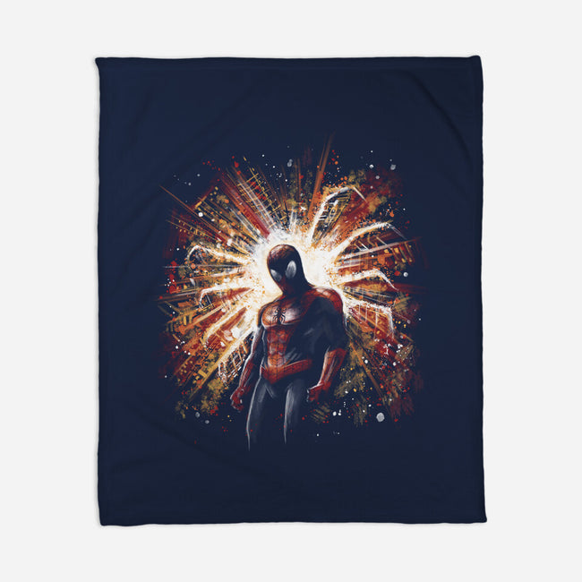 The Spider Rises-None-Fleece-Blanket-zascanauta