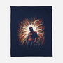 The Spider Rises-None-Fleece-Blanket-zascanauta