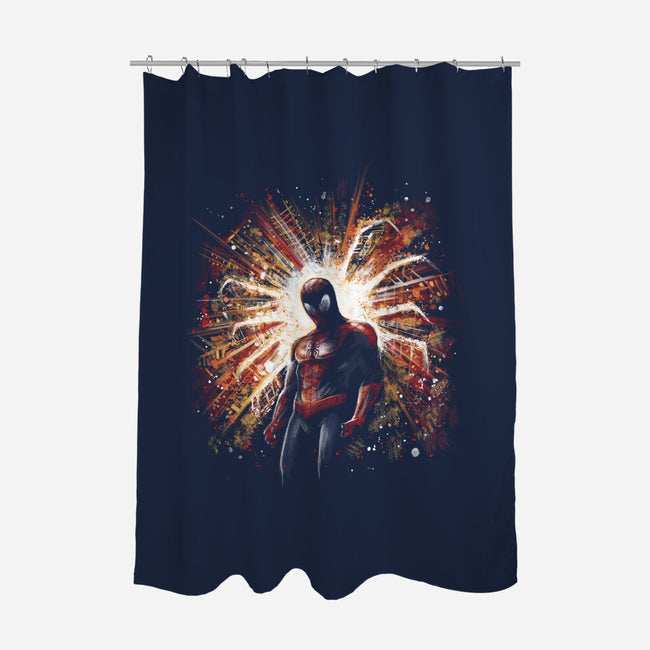 The Spider Rises-None-Polyester-Shower Curtain-zascanauta
