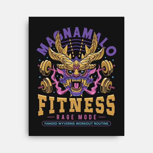 Magnamalo Fitness-None-Stretched-Canvas-LAGELANTEE