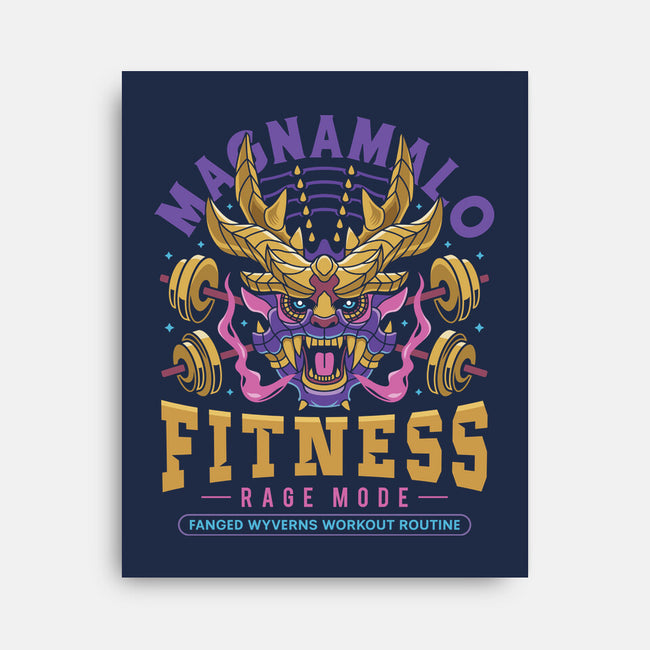 Magnamalo Fitness-None-Stretched-Canvas-LAGELANTEE