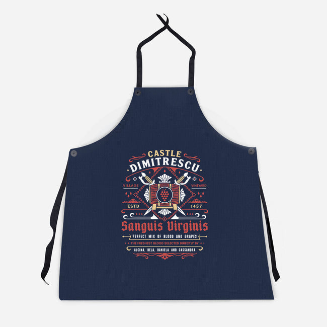 Castle Dimitrescu Vineyard Crest-Unisex-Kitchen-Apron-LAGELANTEE