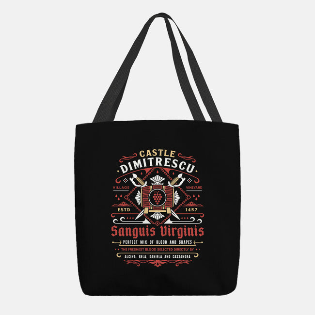 Castle Dimitrescu Vineyard Crest-None-Basic Tote-Bag-LAGELANTEE