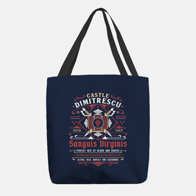 Castle Dimitrescu Vineyard Crest-None-Basic Tote-Bag-LAGELANTEE