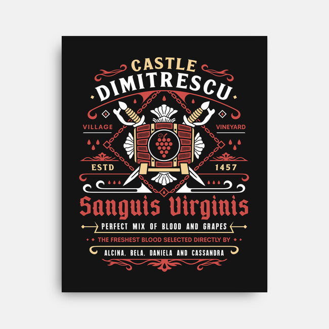 Castle Dimitrescu Vineyard Crest-None-Stretched-Canvas-LAGELANTEE