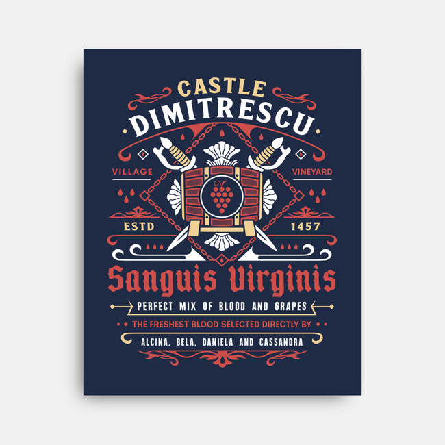 Castle Dimitrescu Vineyard Crest-None-Stretched-Canvas-LAGELANTEE
